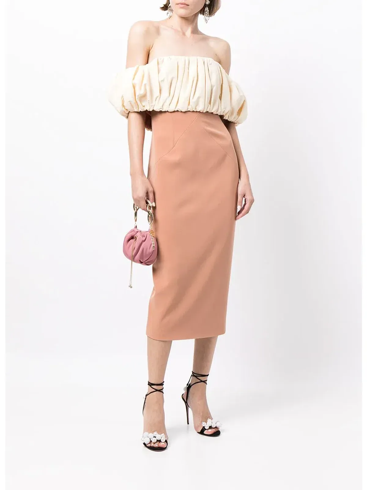 Rachel Gilbert Harley Dress Terracotta/Lemon Size AU 8 for rent on The Volte - main image