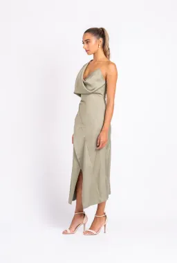 One Fell Swoop Muse Dress in Serpent Green Size 8 for rent on The Volte - image 4