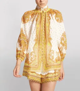 Zimmermann Bells Paisley Blouse & Short Set Print Size 1 for rent on The Volte - image 3