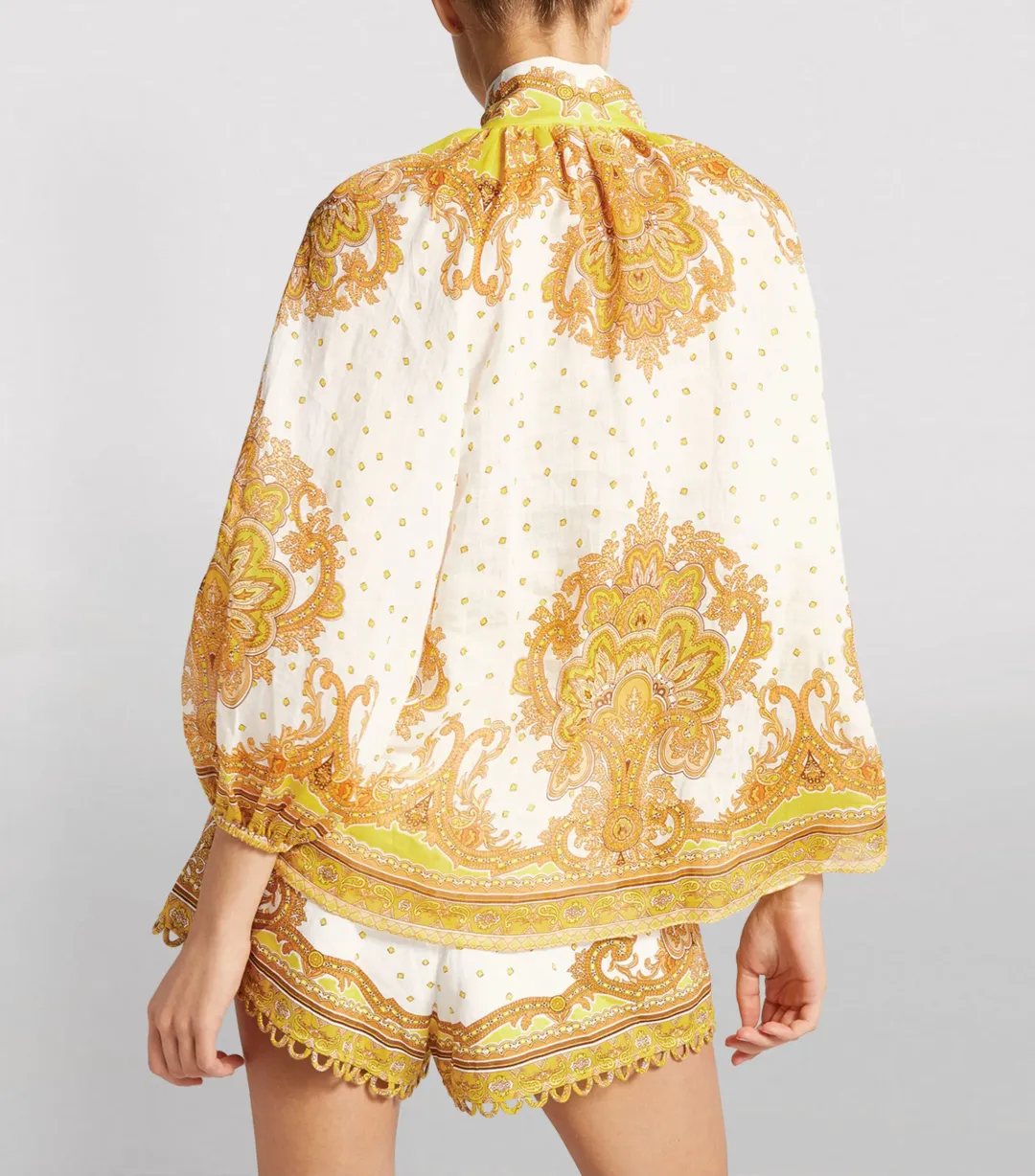 Zimmermann Bells Paisley Blouse & Short Set Print Size 1 for rent on The Volte - main image