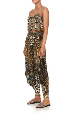 Camilla Jersey Drape Pant Berkeley St After Dark Animal Print Size S / AU 8 for rent on The Volte - image 3