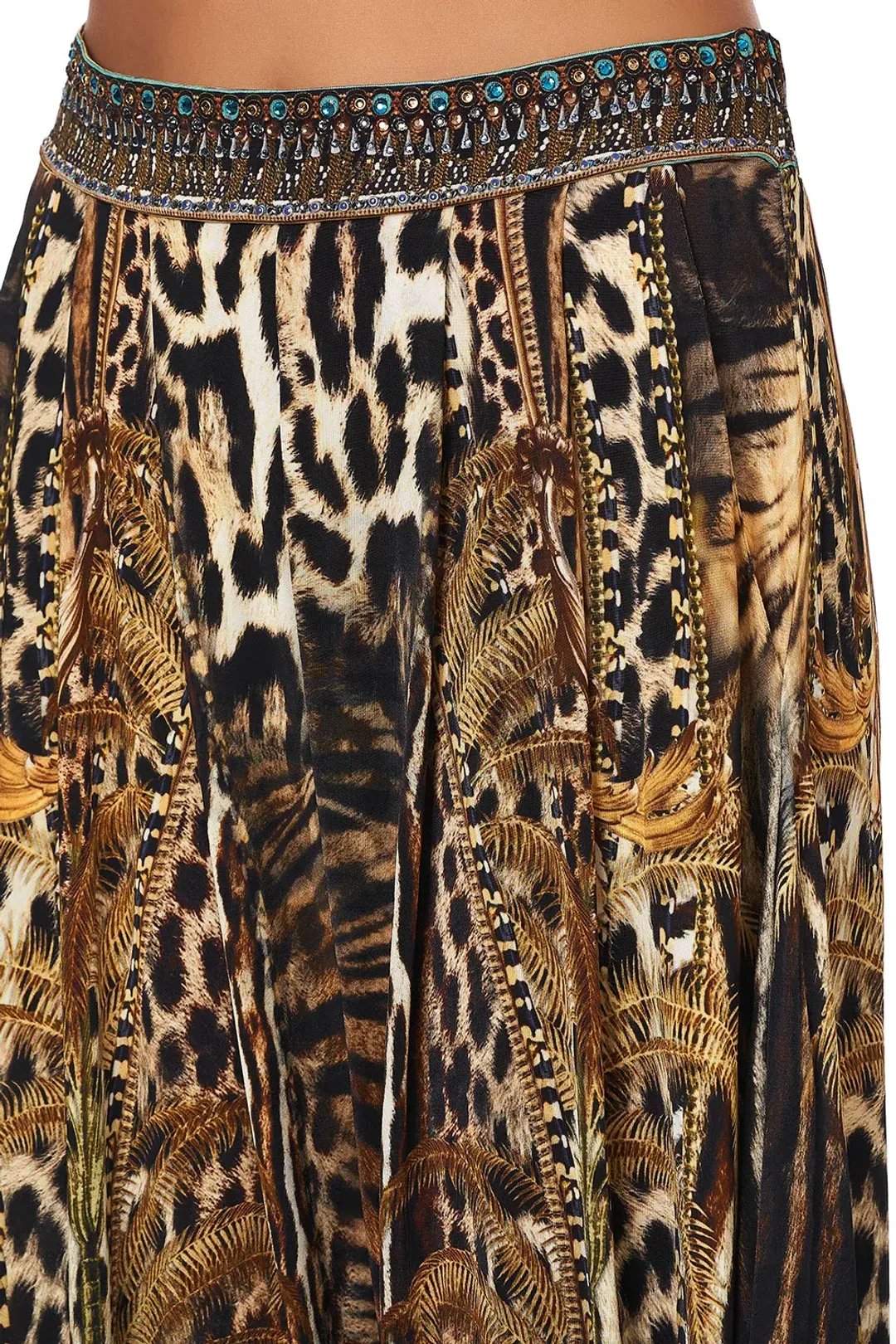 Camilla Jersey Drape Pant Berkeley St After Dark Animal Print Size S / AU 8 for rent on The Volte - main image