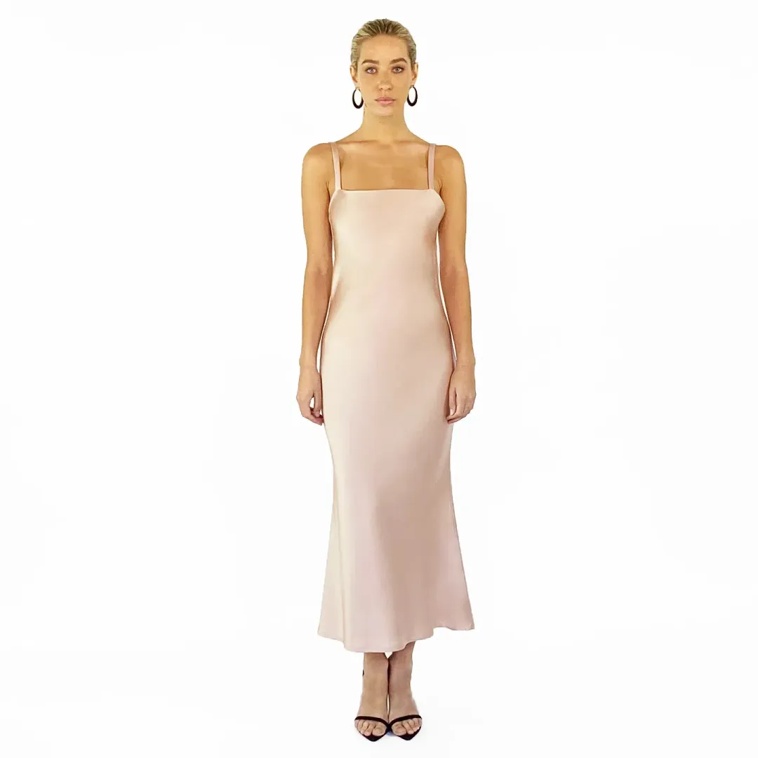 Hexie Official Ivy Slip Dress in Oyster White Size 8 for rent on The Volte - main image