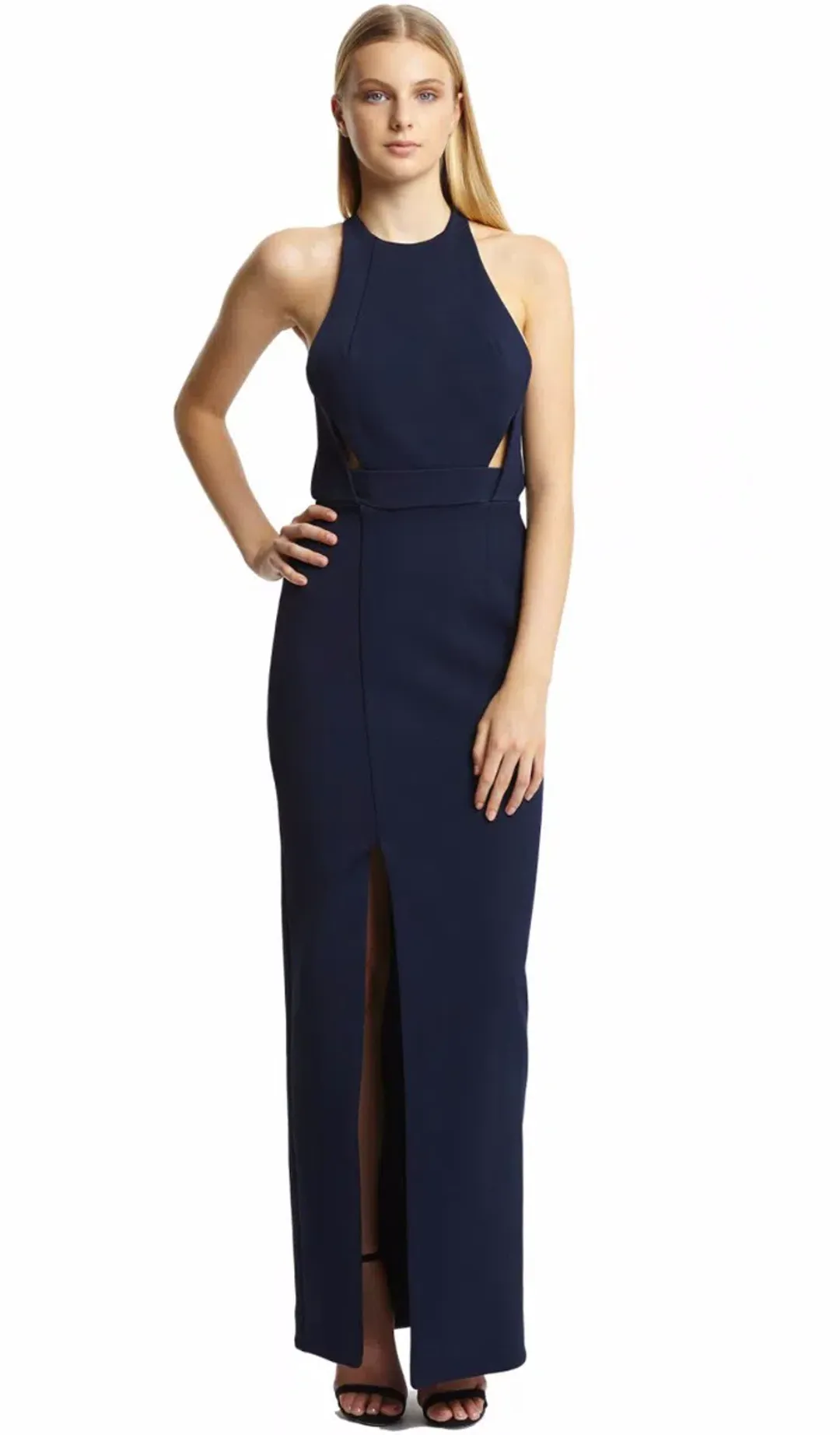 Nicholas Bandage Insert Gown Navy Size 8 for rent on The Volte - main image
