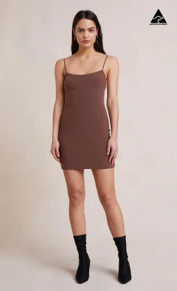 Bec and Bridge Ivy Mini Dress Brown Size 8  for rent on The Volte - image 3