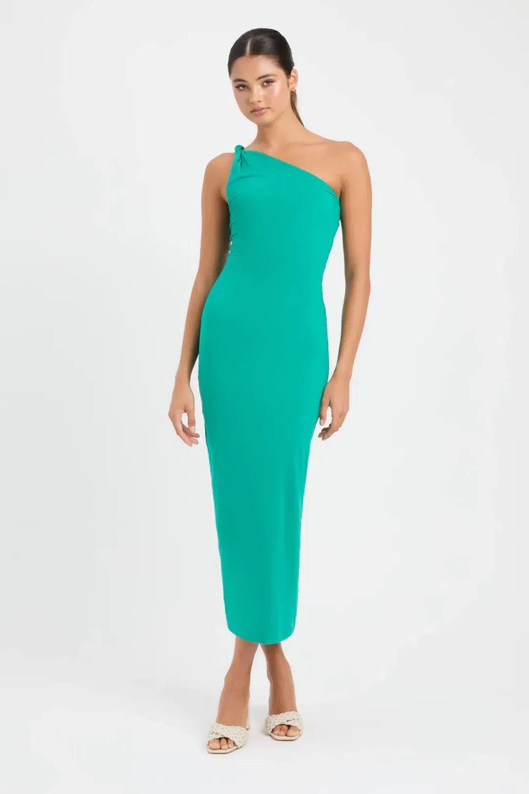 Kookai Bambi Midi Dress Green Size 10  for rent on The Volte - main image
