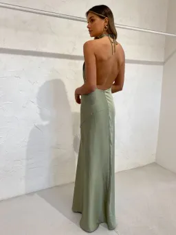 One Fell Swoop Zion Maxi Dress in Serpent Green Size 6  for rent on The Volte - image 2