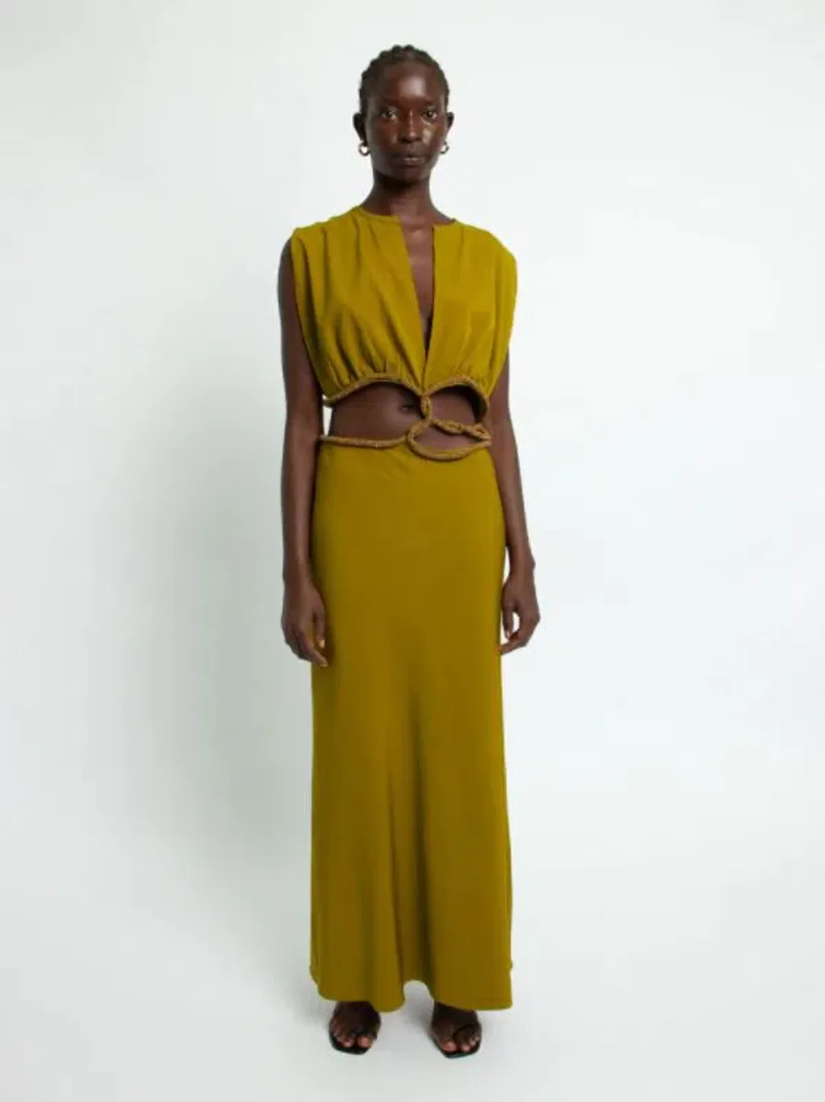 Christopher Esber Crystal Interweave Dress Size 8  for rent on The Volte - main image