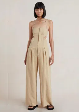 Bec & Bridge Monty Jumpsuit Pecan Brown Size 12 for rent on The Volte - image 1