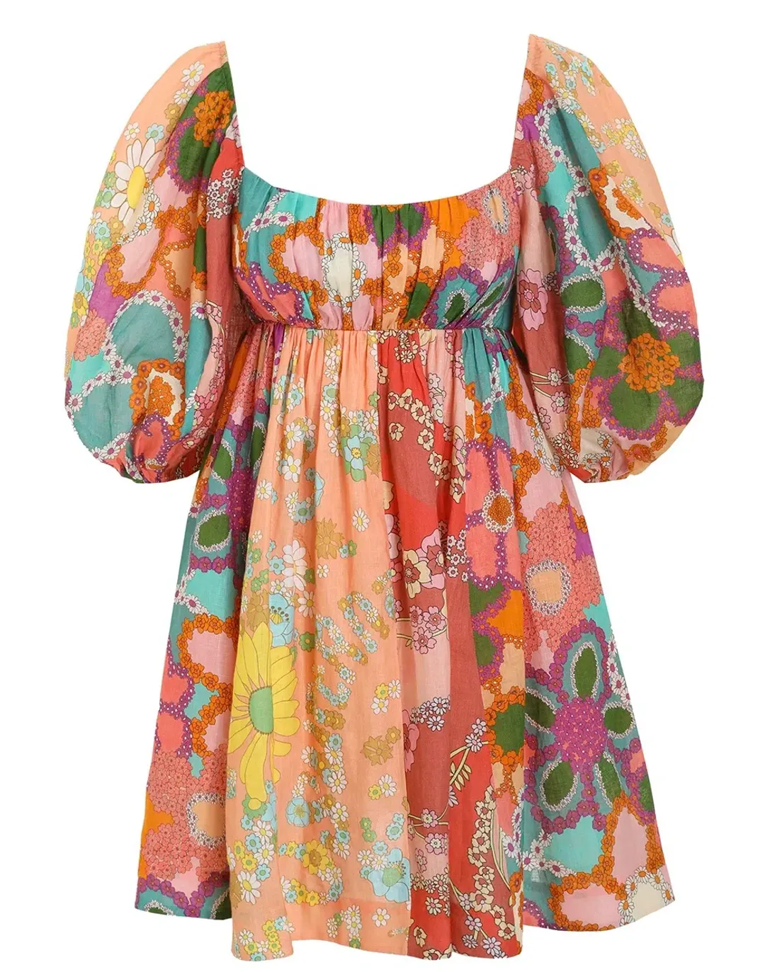 Zimmermann Lola Panelled Mini Dress for rent on The Volte - main image