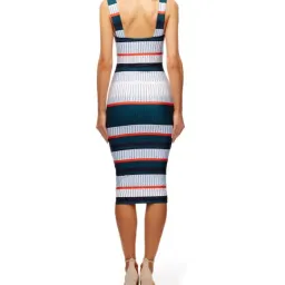 Kookai Grenada Midi Dress Striped Size 12 for rent on The Volte - image 2
