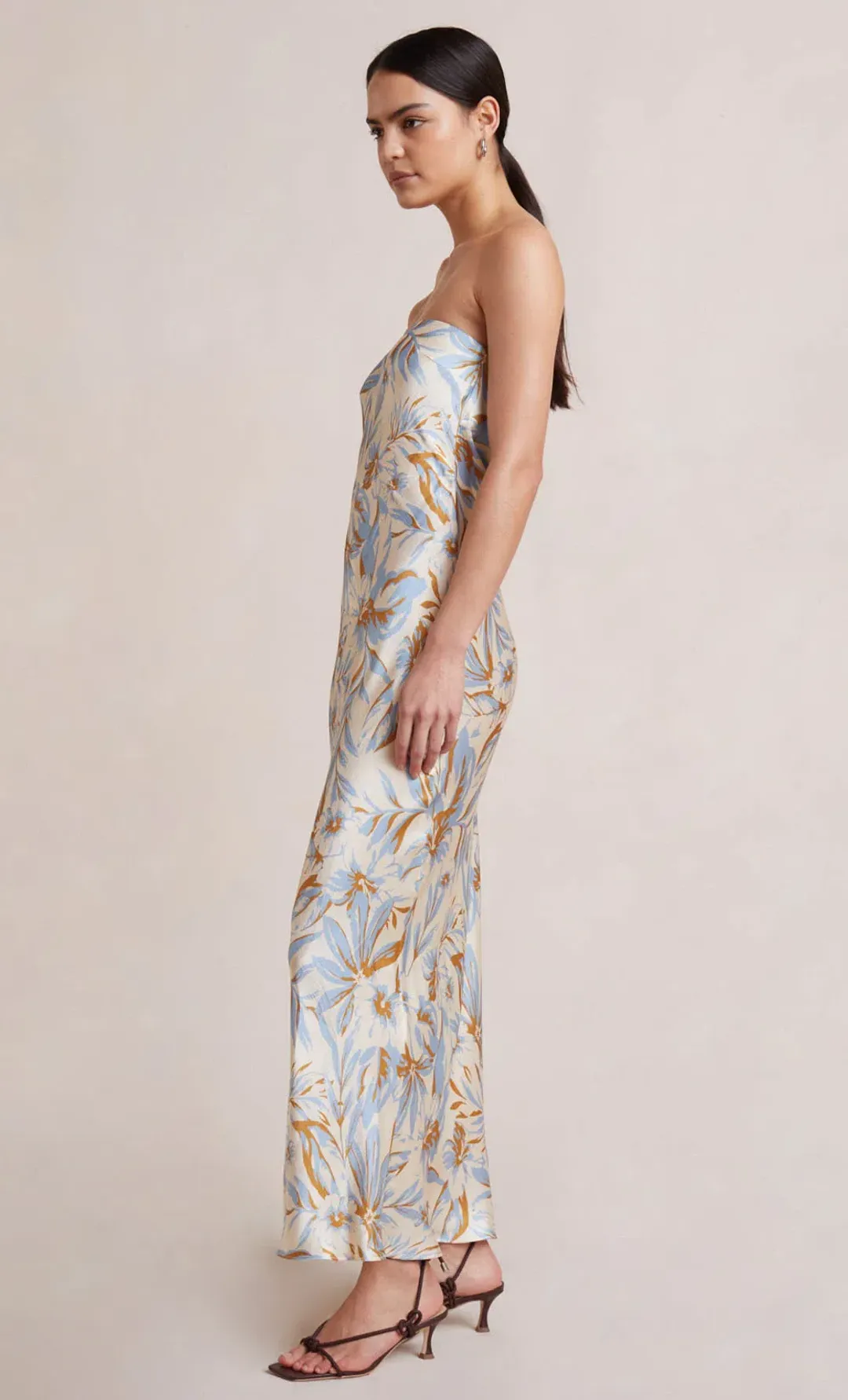Bec & Bridge Stella Strapless Dress Print Size 12  for rent on The Volte - main image