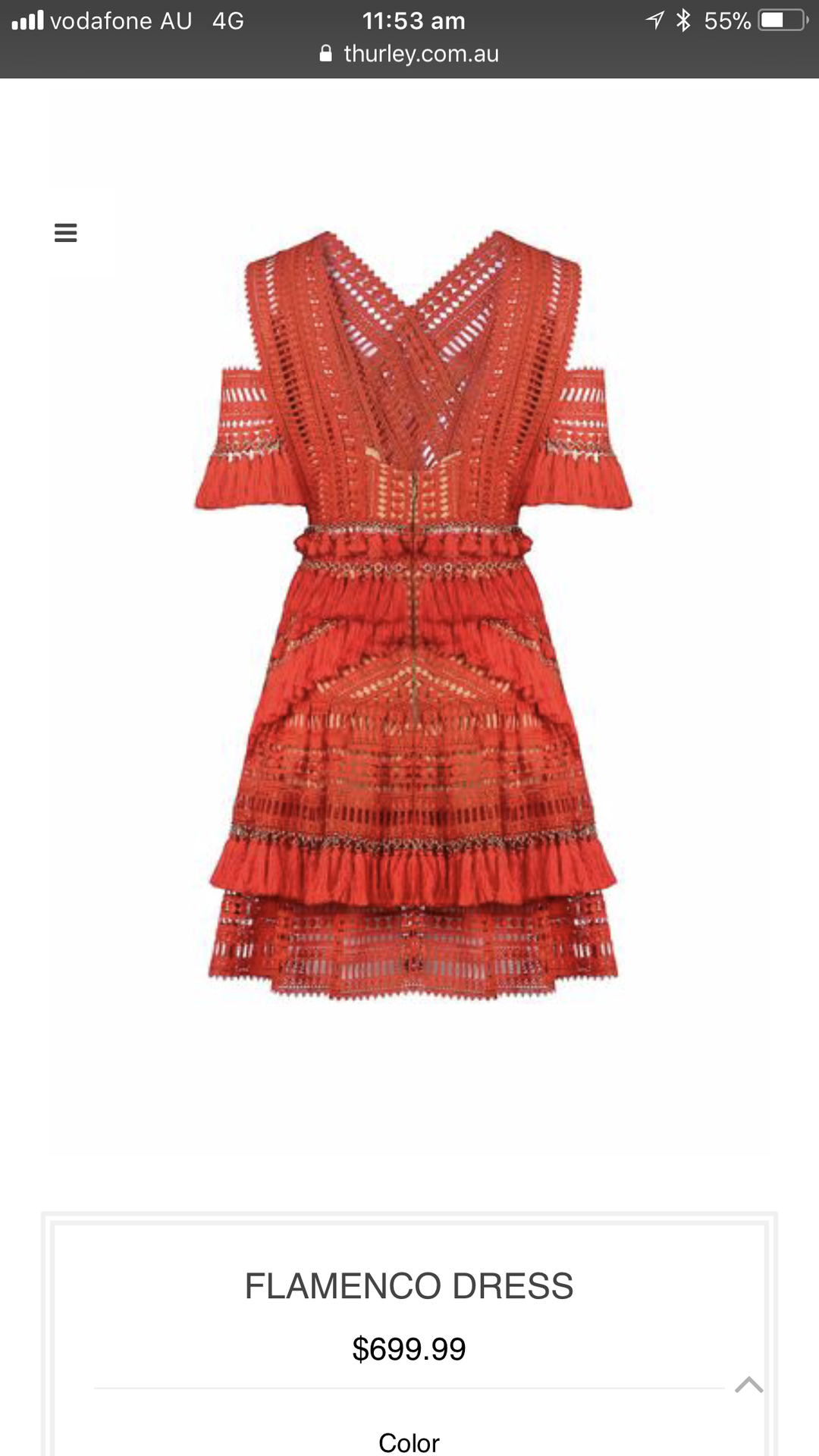 Thurley flamenco dress  for rent on The Volte - main image