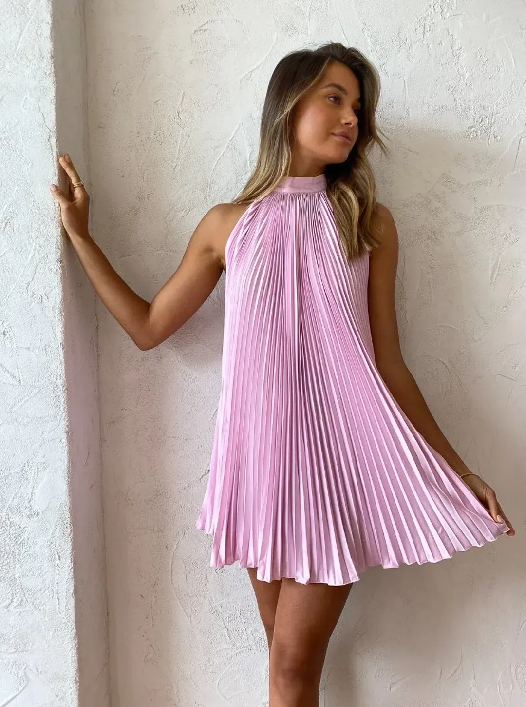 Lidee Amour Mini Dress in Floss Pink Size 8 for rent on The Volte - main image