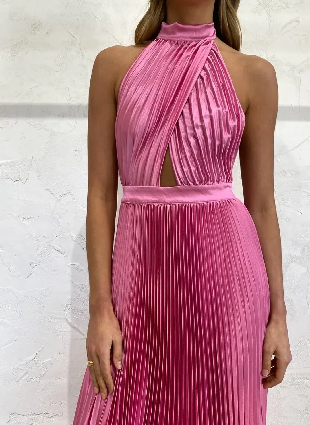 Lidee - Renaissance Gown, Hot Pink, Size 8  for rent on The Volte - main image