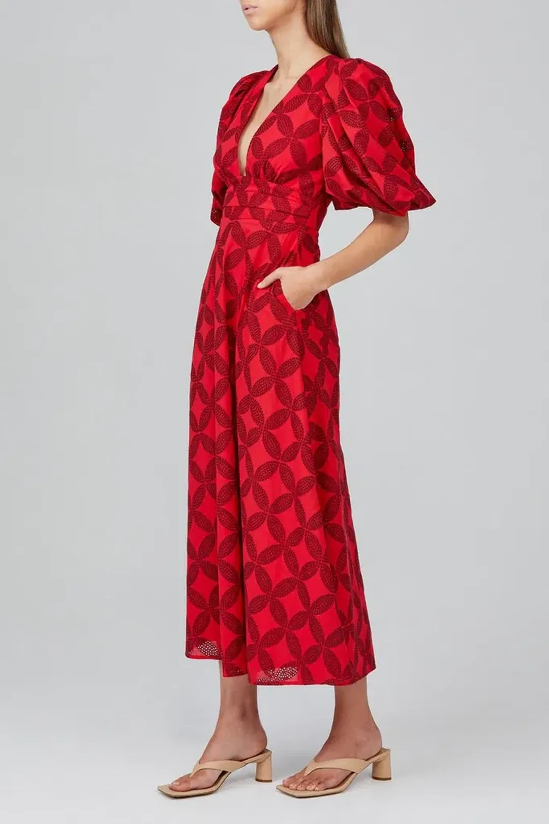 Acler Hamilton Dress Red Size 14 for rent on The Volte - main image