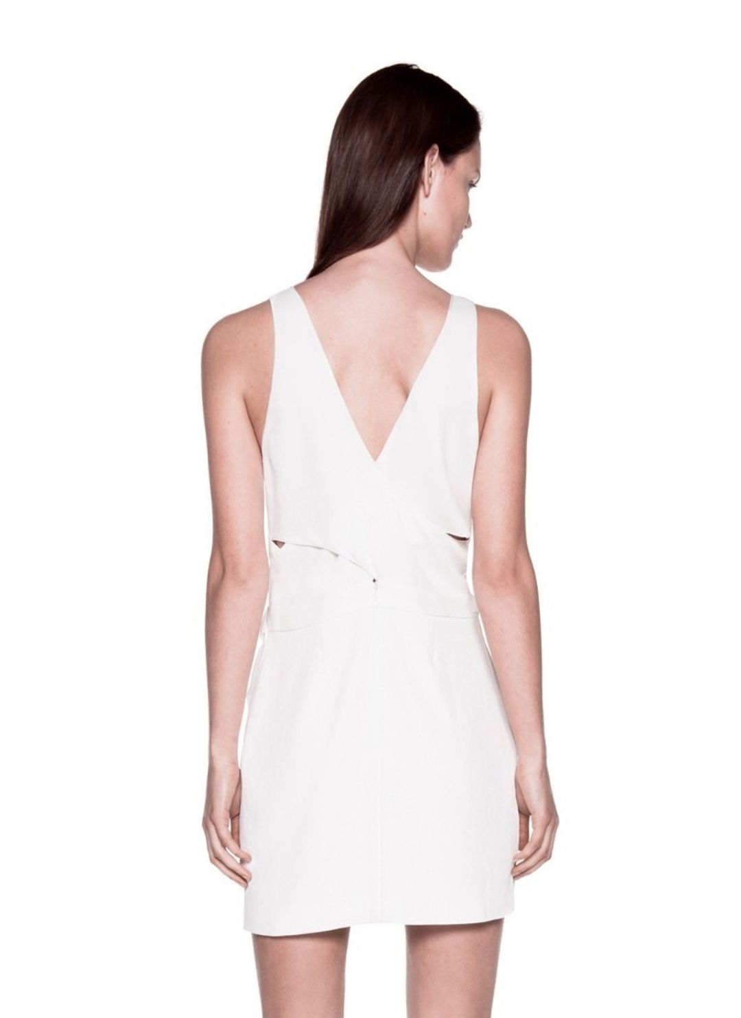 Dion Lee Whitewash Utility Mini Dress for rent on The Volte - main image