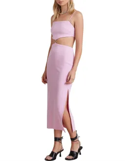 Bec & Bridge Alba Cut Out Midi Dress Pink Size 10 for rent on The Volte - image 3