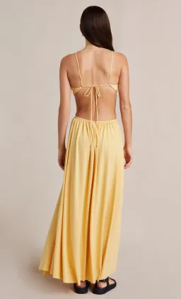 Bec & Bridge Soleil Maxi Dress Straw Yellow Size 8 for rent on The Volte - image 2