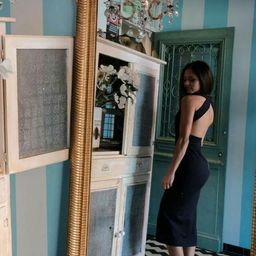 Nicholas Ponte Wrap Halter Dress (Navy) - Size 8  for rent on The Volte - image 2