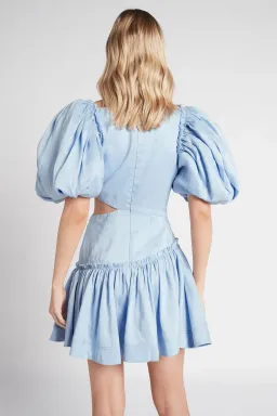 Aje Chateau Mini Dress Sky Blue Size 12 for rent on The Volte - image 2