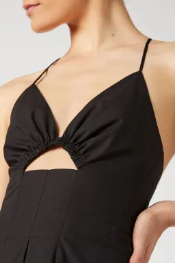 Scanlan Theodore Cotton Strappy Dress Black Size 6 for rent on The Volte - image 5