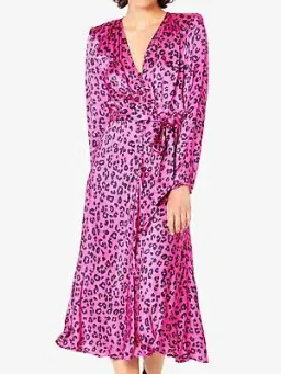 Ghost London Meryl Leopard Print Dress Print Size 8  for rent on The Volte - image 1
