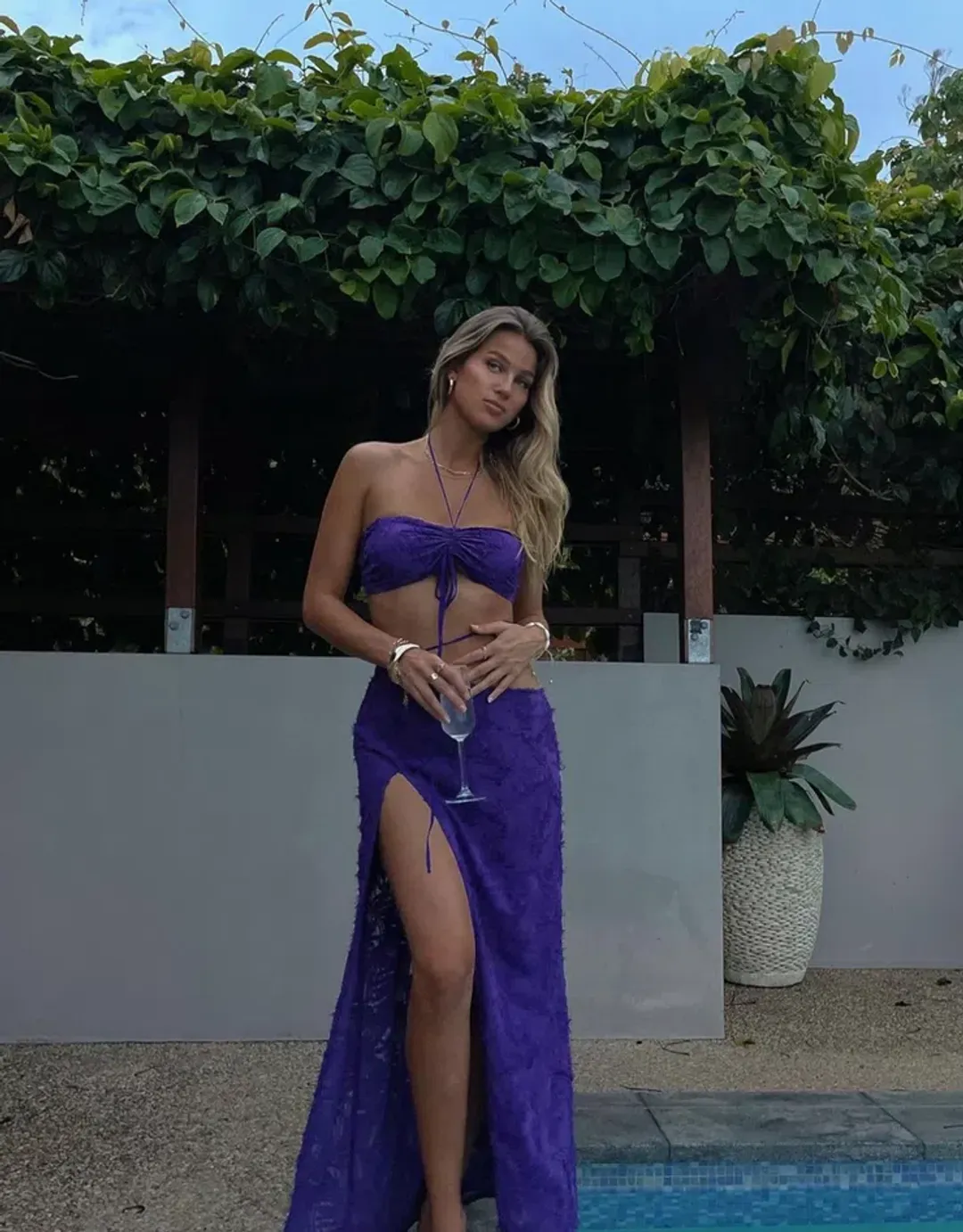 Arcina Ori Issi Set Purple Size 6 for rent on The Volte - main image