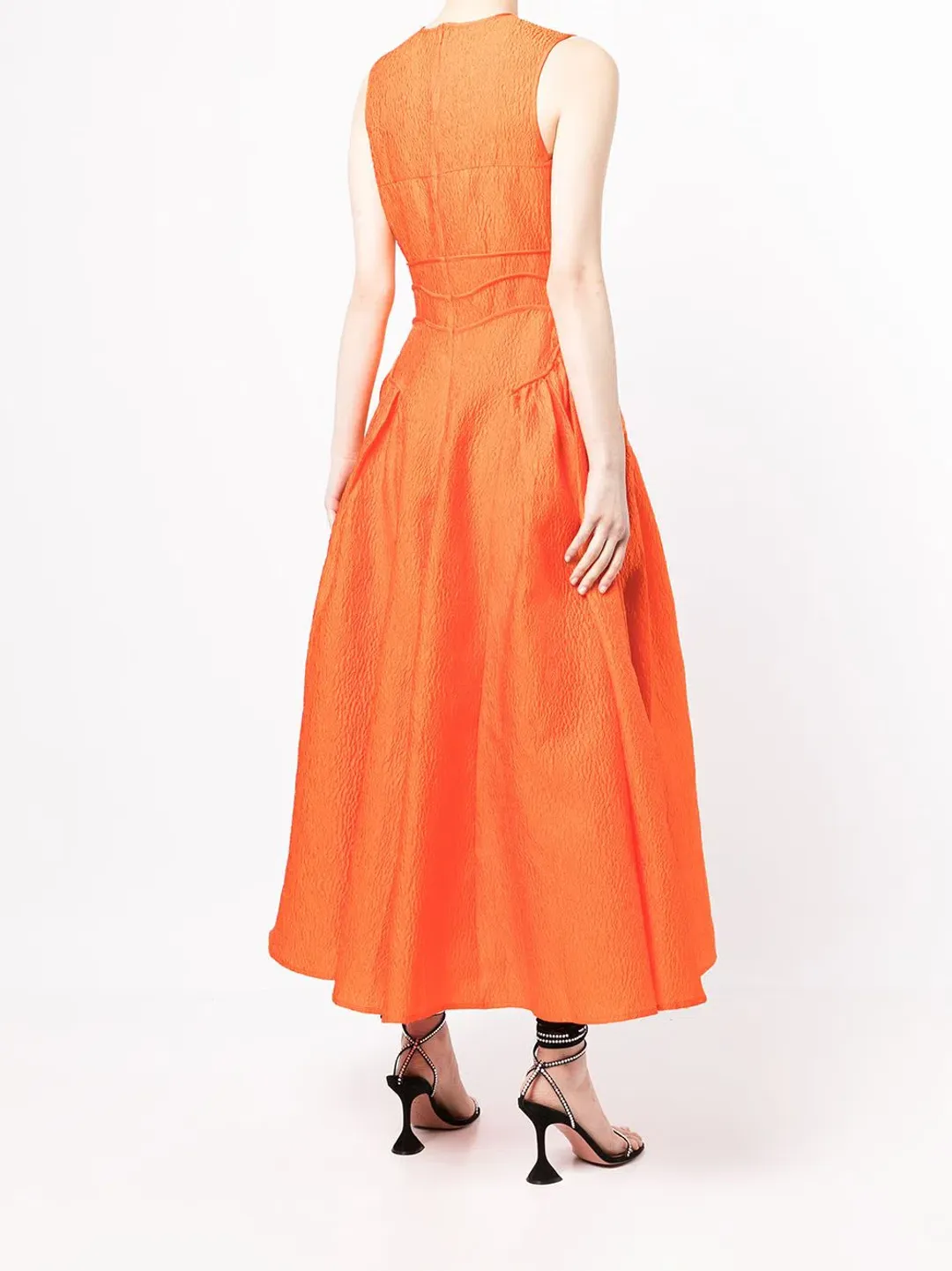 Rachel Gilbert Sophia Dress Orange Size AU 14 for rent on The Volte - main image