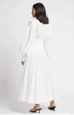 Aje Utopia Long Sleeve Dress White Size 6 for rent on The Volte - image 3