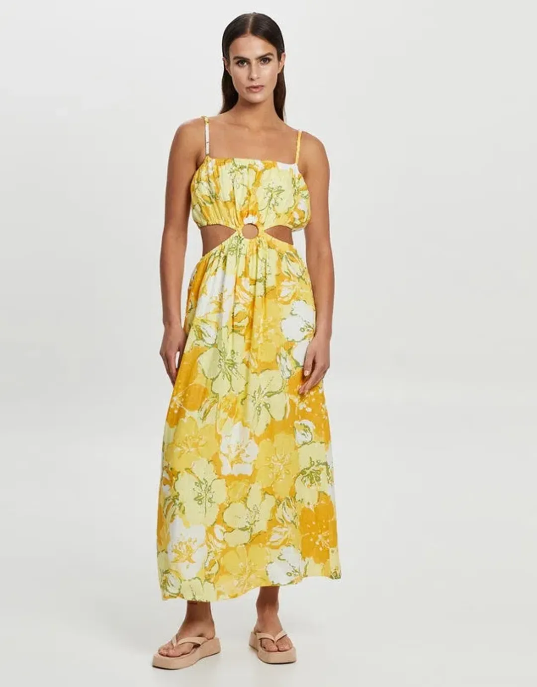 Faithfull the Brand El Rio Maxi Dress Loretta Floral Print Size 10  for rent on The Volte - main image