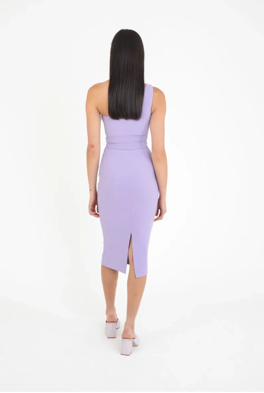 Shona Joy Lucy One Shoulder Midi Purple Size 6 for rent on The Volte - main image