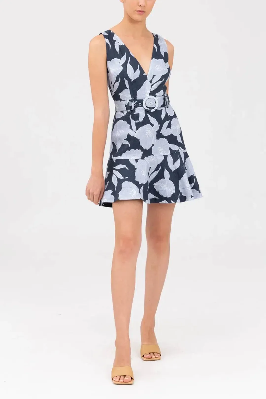 Keepsake the Label Midnight Stencil Floral Mini Dress Print Size 6 for rent on The Volte - main image