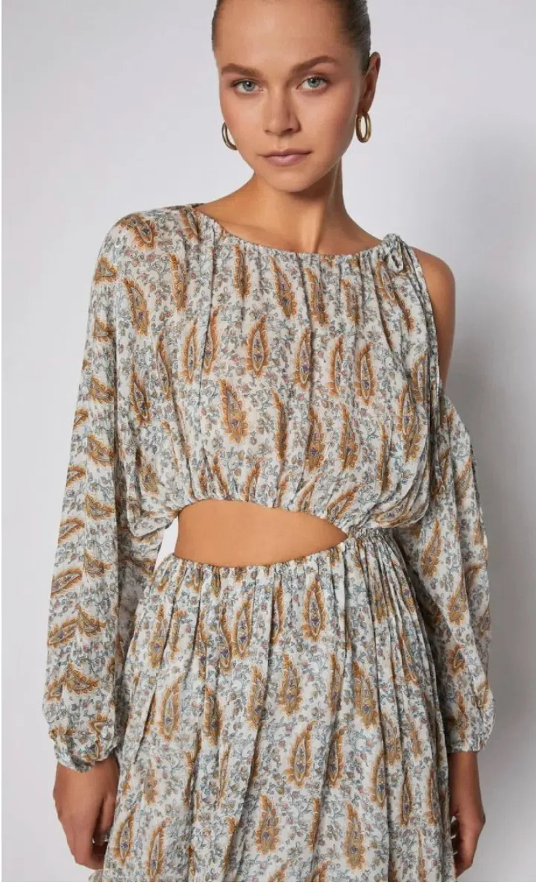 Scanlan Theodore GGT Foulard Mini Dress Print Size 8 for rent on The Volte - main image