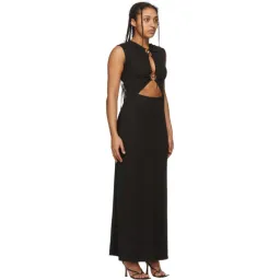 Christopher Esber Black Orbit Ruched Tank Dress Black Size 10 for rent on The Volte - image 3