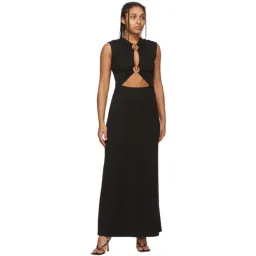 Christopher Esber Black Orbit Ruched Tank Dress Black Size 10 for rent on The Volte - image 4