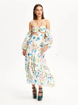 Alice McCall Rolling Meadows Midi Dress Bluebell Print Size 12 for rent on The Volte - image 3