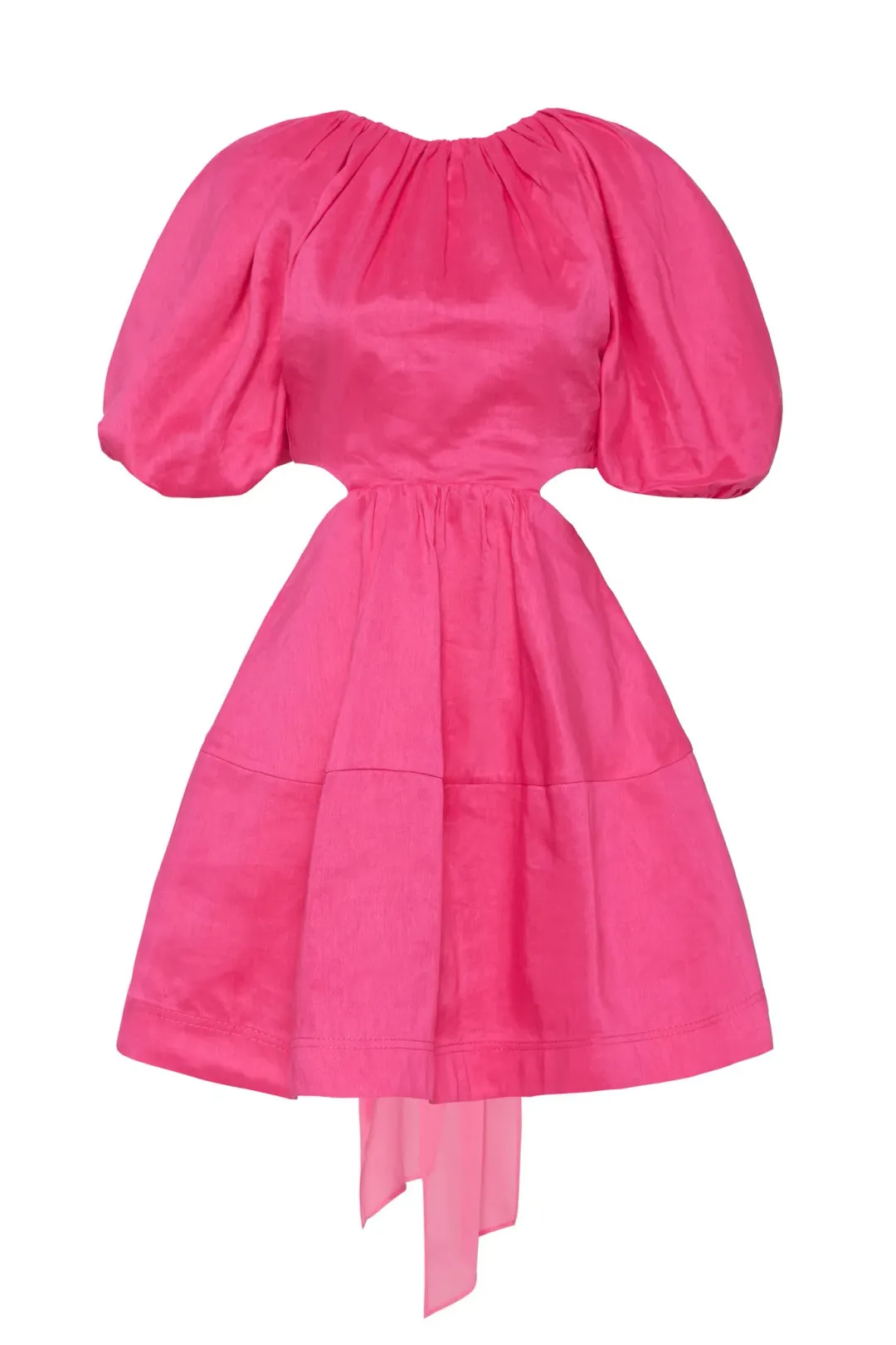 Aje Admiration Lace Up Mini Dress Pink Size AU 12 for rent on The Volte - main image