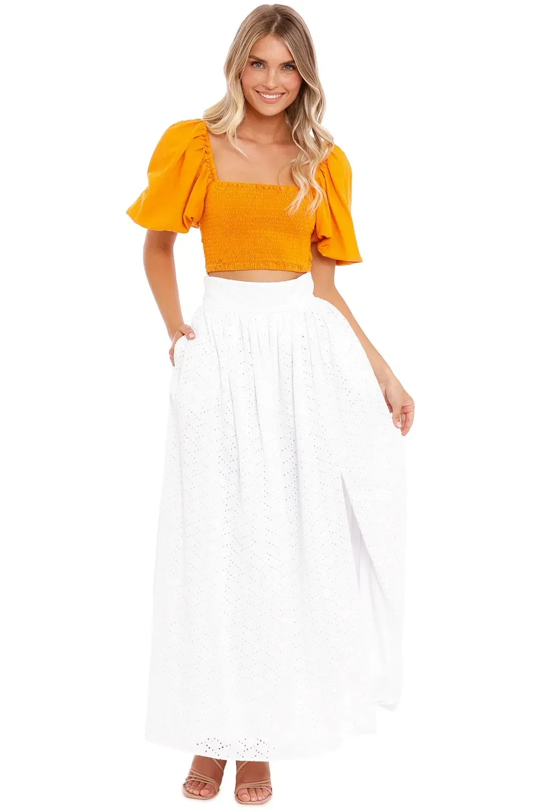 Anna Quan Sandrine Skirt in Dandelion Size 10 for rent on The Volte - main image