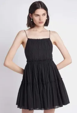 Aje Wilderness Mini Dress Black Size 16 for rent on The Volte - image 1