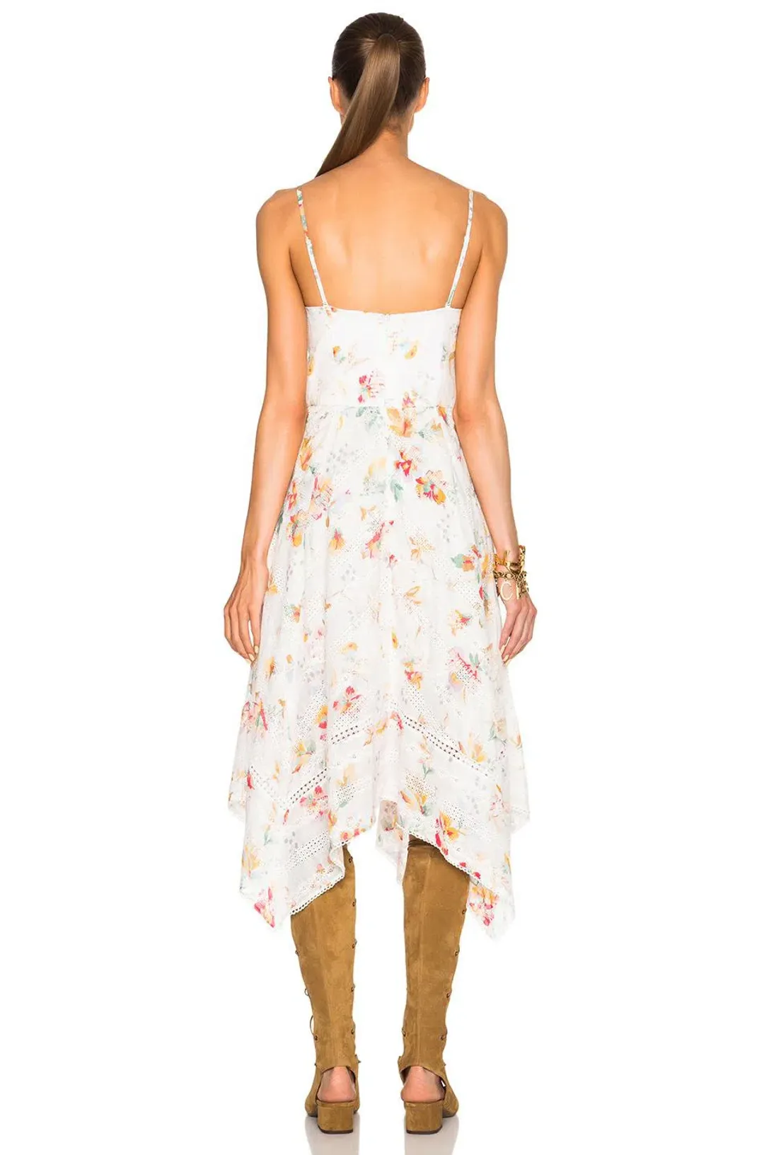 Zimmermann Belle Bustier Midi Dress Floral Size 0 / AU 8 for rent on The Volte - main image