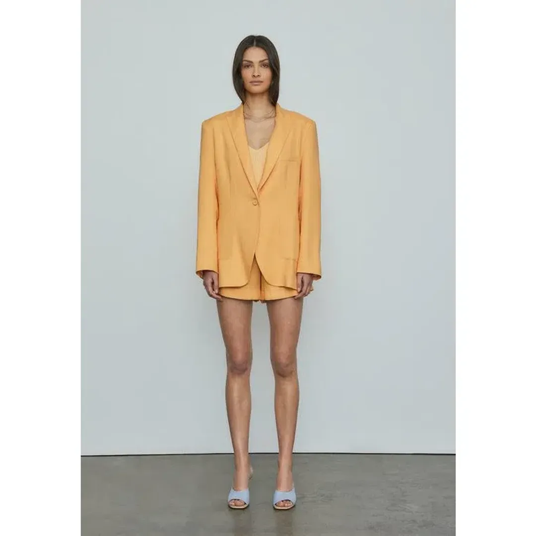 Viktoria and Woods Capulet Blazer Lava Bralette & Dawson Shorts Set Yellow Size 2 for rent on The Volte - main image