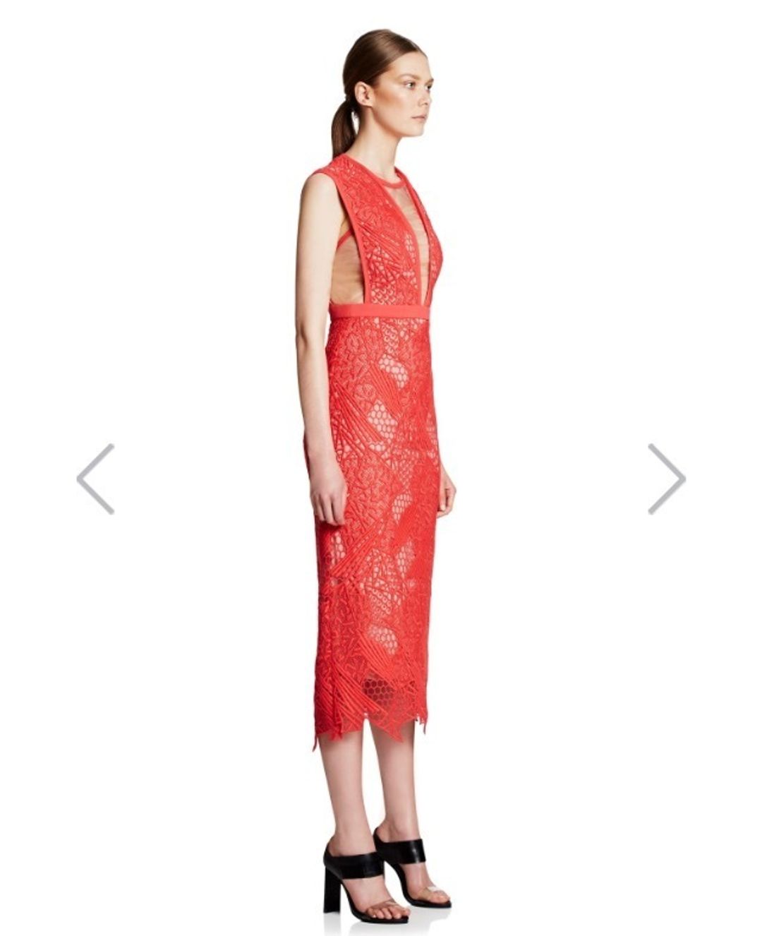 Manning Cartell Gallery Views Sheath Dress Sz 10 Red for rent on The Volte - main image