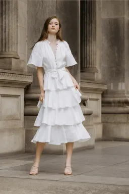 Keepsake the Label Current Midi Dress in Porcelain White Size 10 for rent on The Volte - image 3
