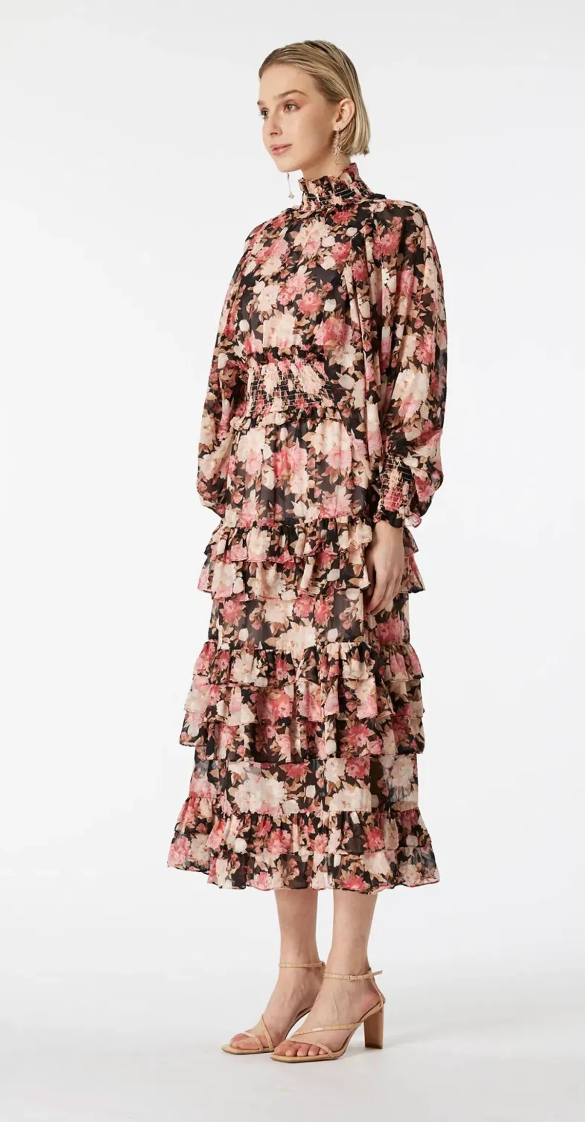 Elliatt Sonvia Maxi Dress Print Size 10  for rent on The Volte - main image
