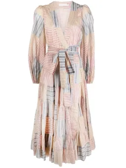 Zimmermann Andie Wrap Midi Dress Print Size 8 for rent on The Volte - image 4