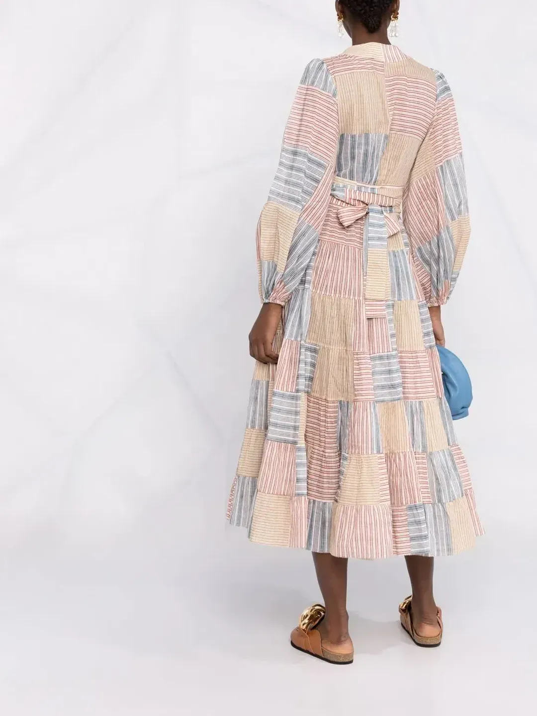 Zimmermann Andie Wrap Midi Dress Print Size 8 for rent on The Volte - main image