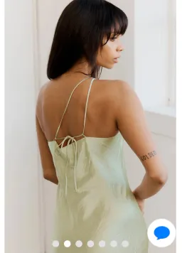 Third Form Crush Bias One Shoulder Midi Dress Apple Green Size 8 for rent on The Volte - image 7