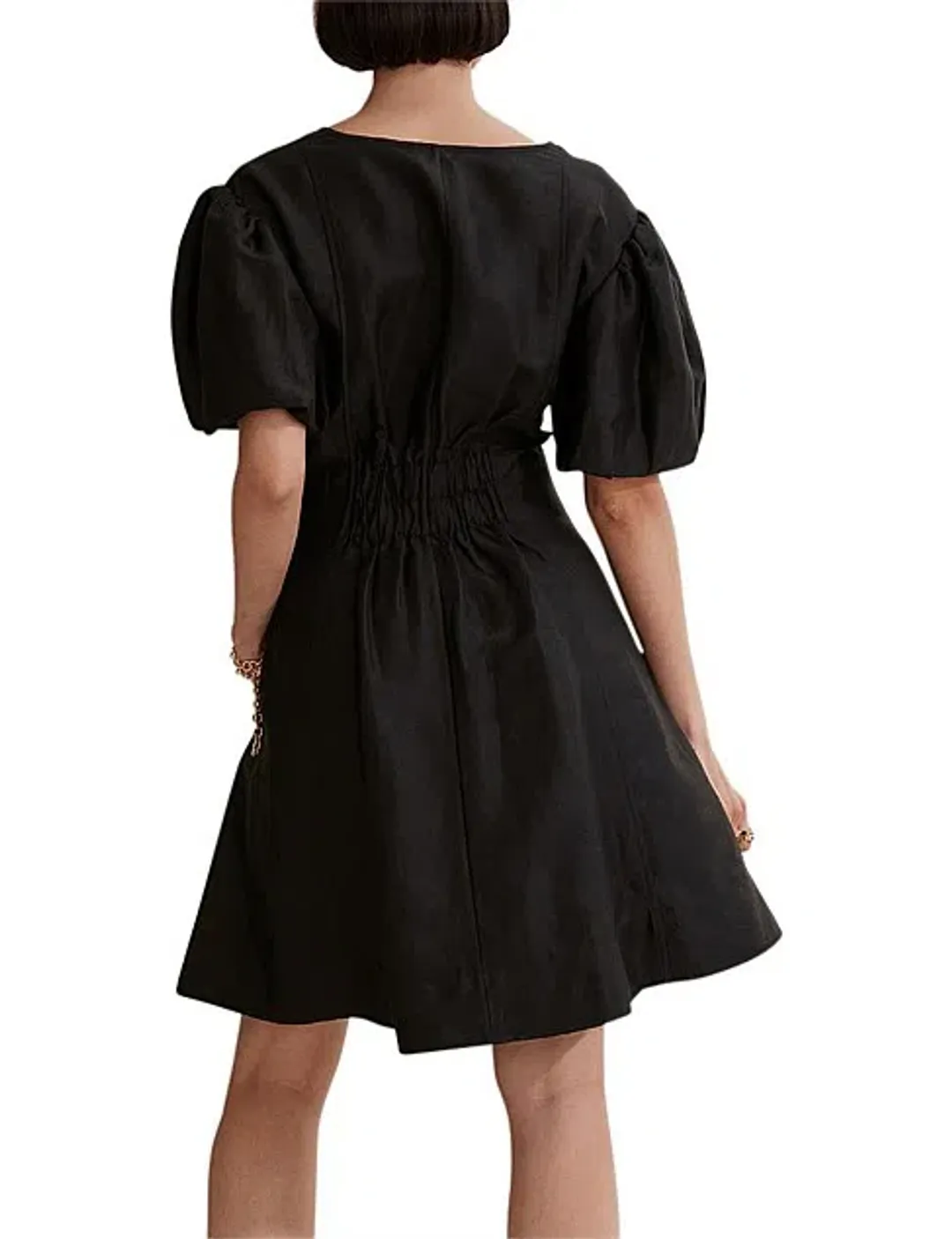 Country Road Cinched Mini Dress Black Size 8 for rent on The Volte - main image