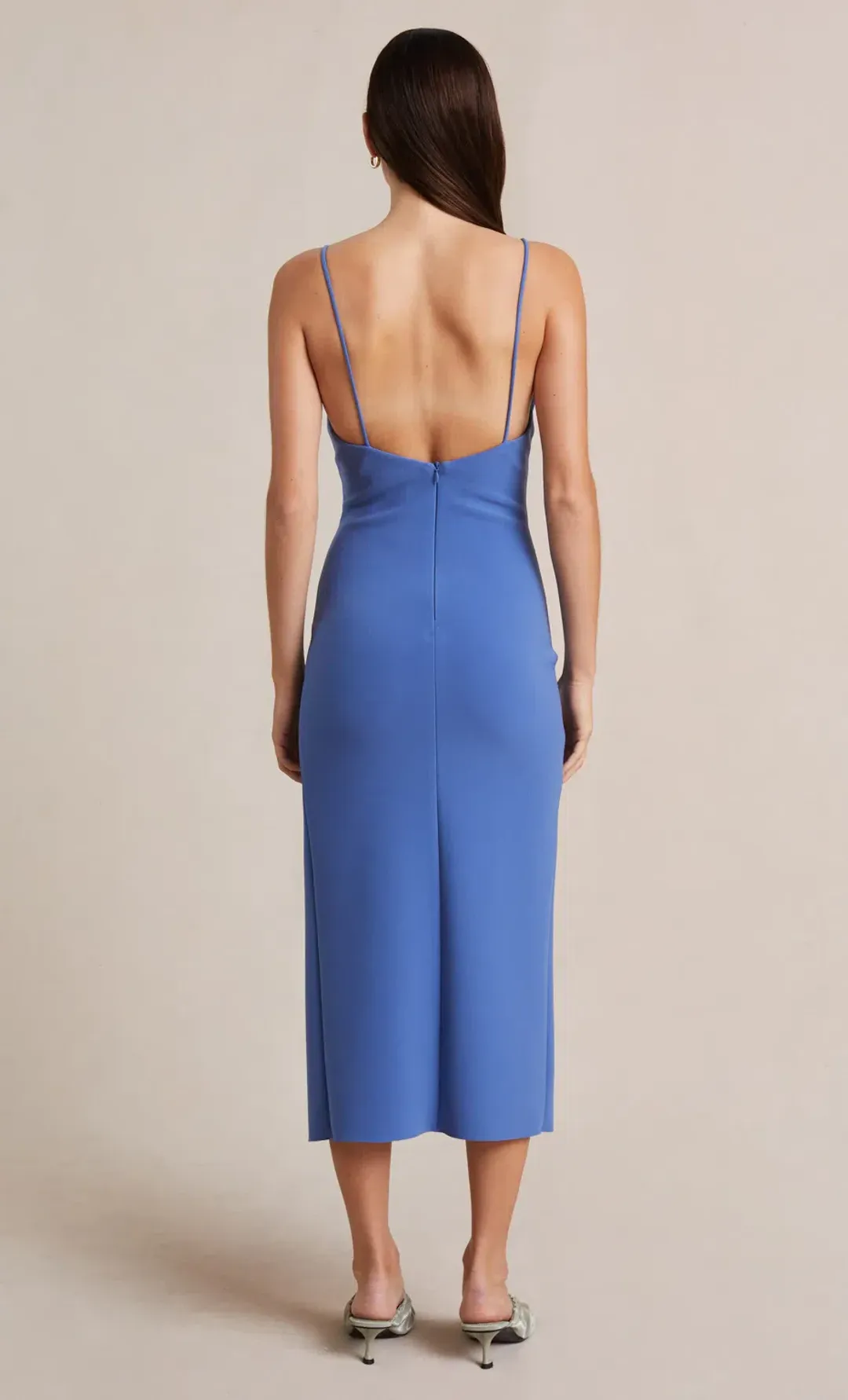 Bec & Bridge Josette Midi Dress Blue Size 8 for rent on The Volte - main image
